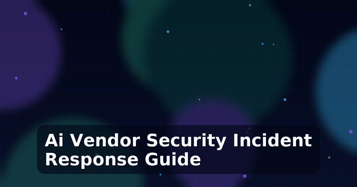 When Your AI Vendor Has a Security Incident