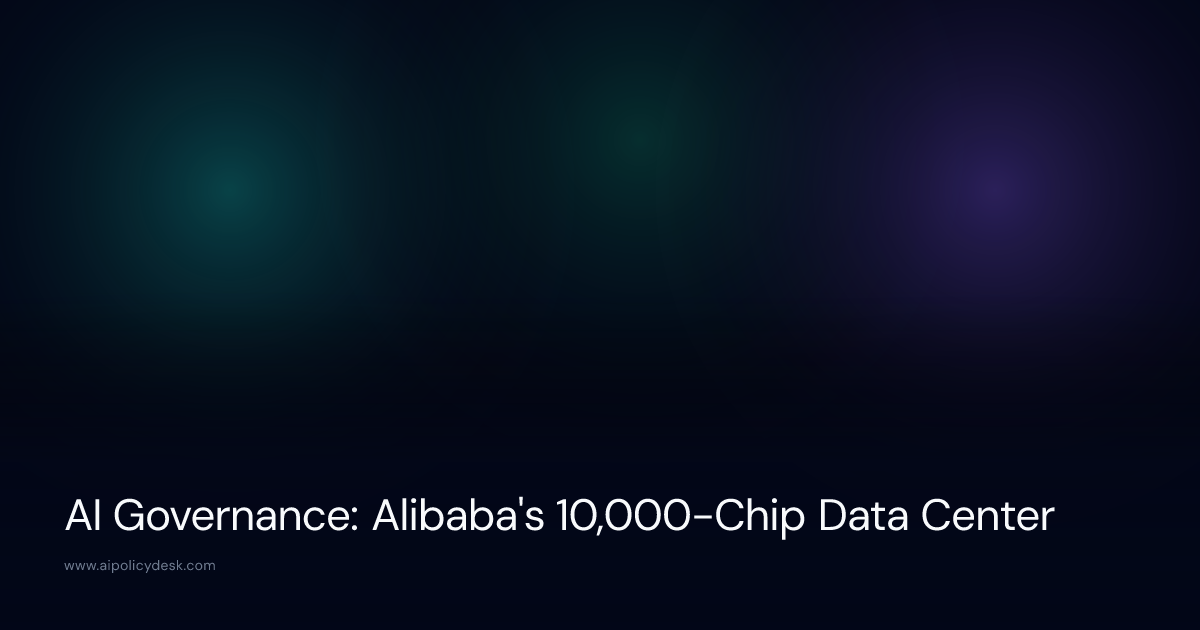 AI Governance: Alibaba's 10,000-Chip Data Center