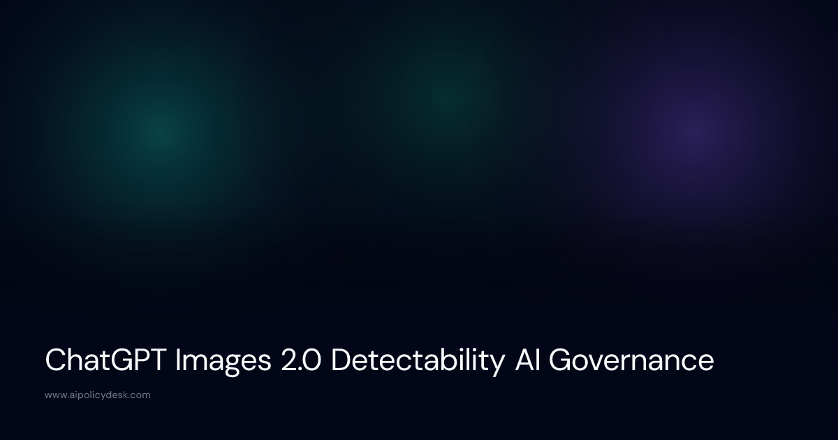 ChatGPT Images 2.0 Detectability AI Governance