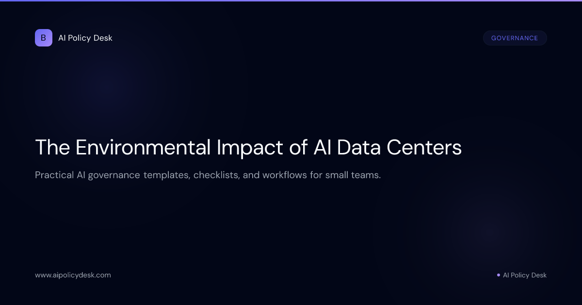 The Environmental Impact of AI Data Centers