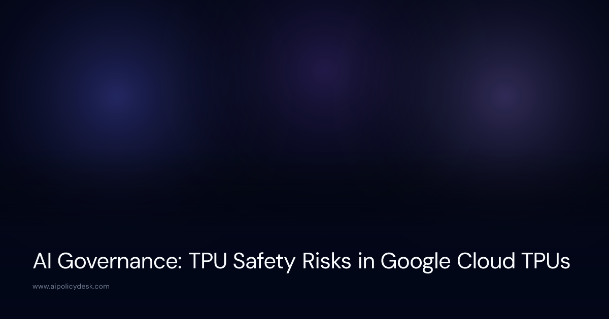 AI Governance: TPU Safety Risks in Google Cloud TPUs