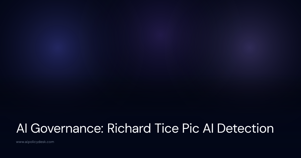 AI Governance: Richard Tice Pic AI Detection
