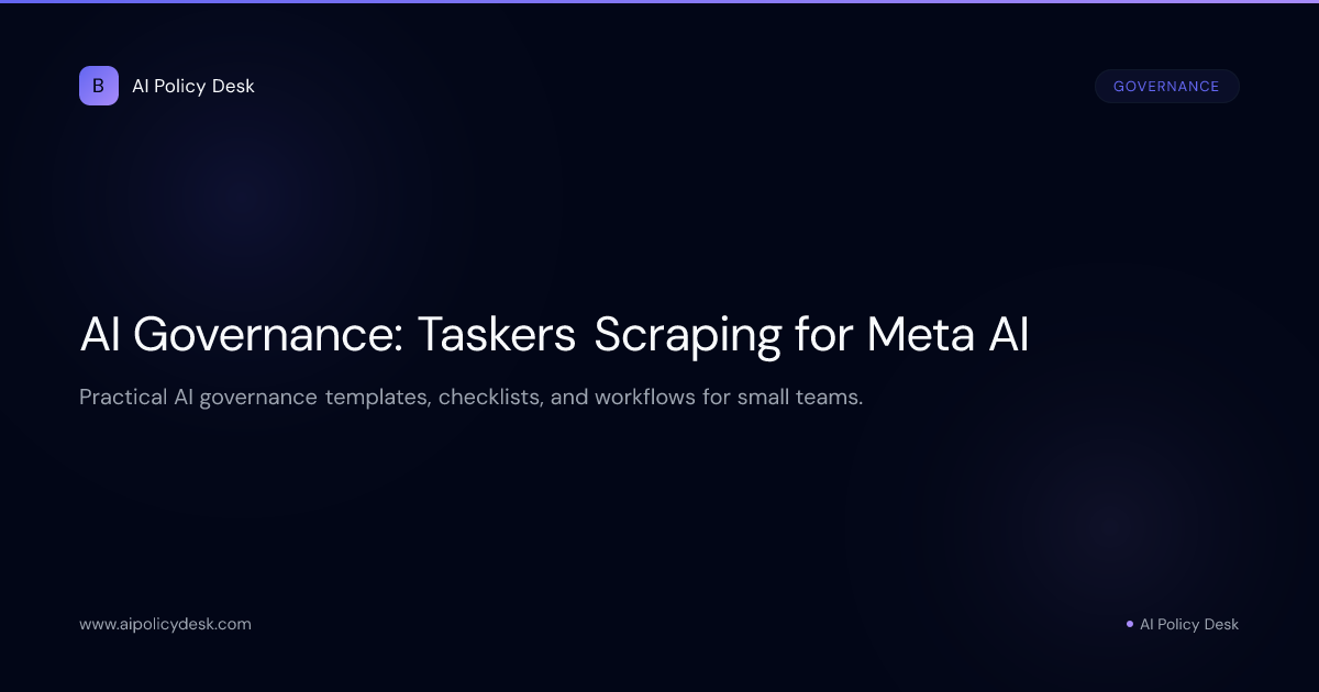 AI Governance: Taskers Scraping for Meta AI