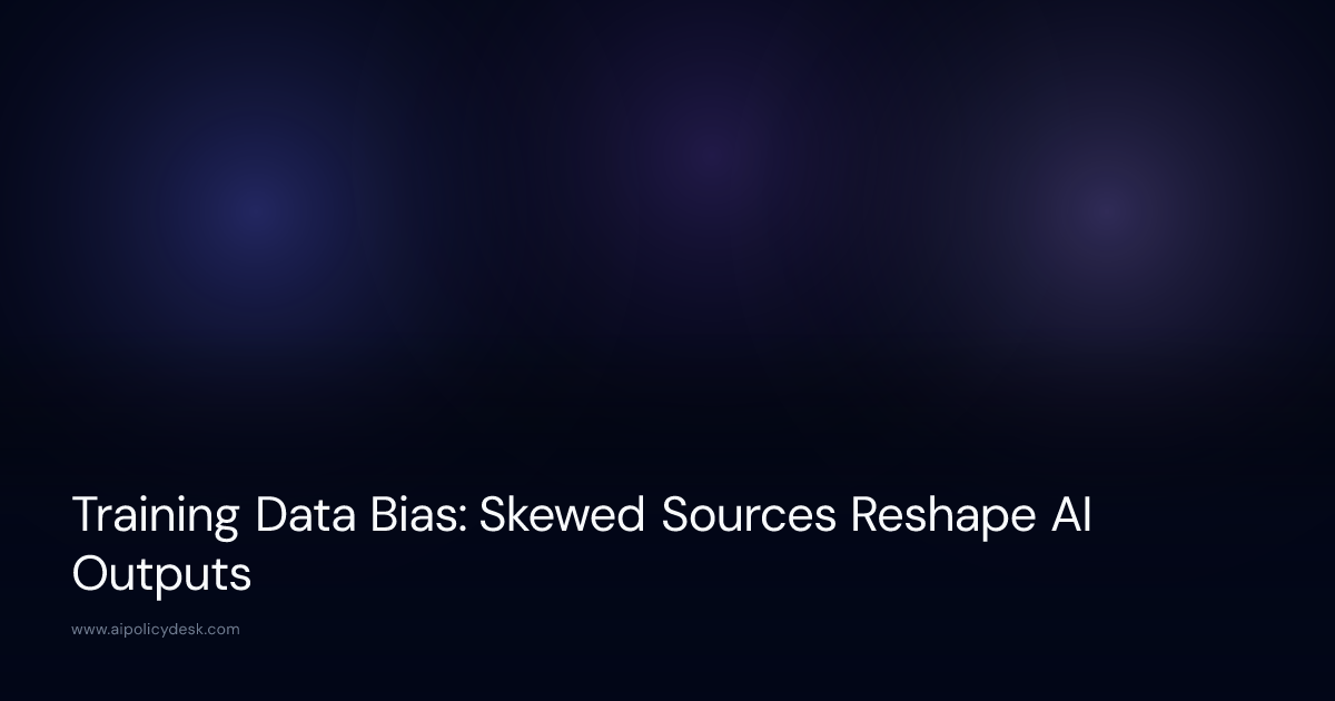 Training Data Bias: Skewed Sources Reshape AI Outputs