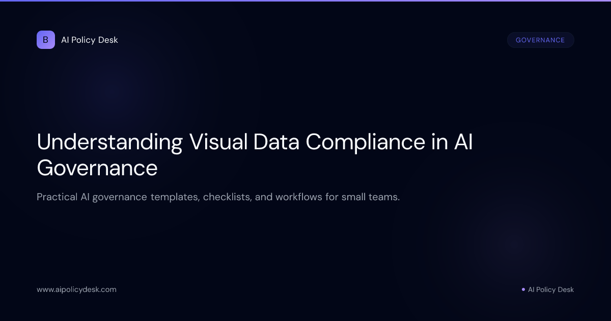 Understanding Visual Data Compliance in AI Governance