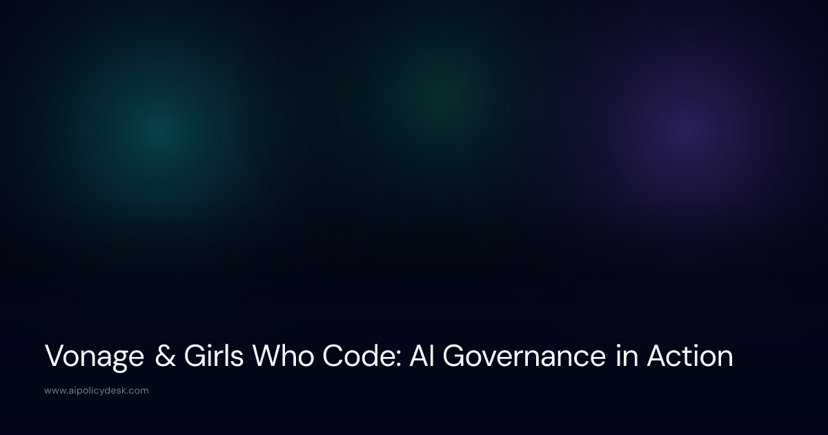 Vonage & Girls Who Code: AI Governance in Action