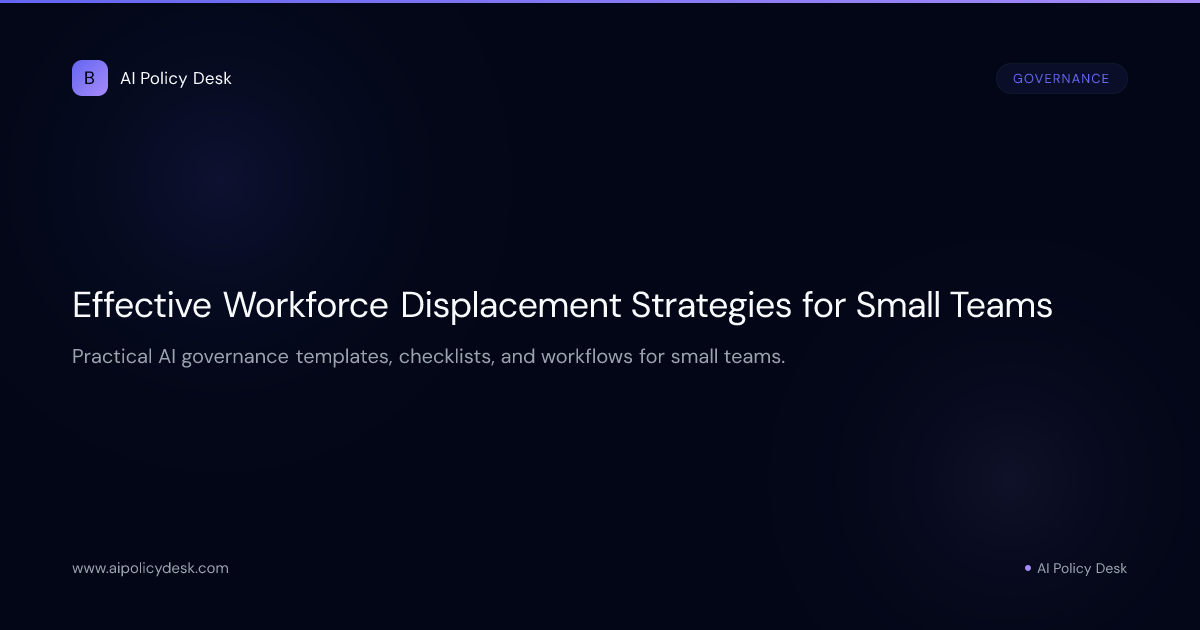 Effective Workforce Displacement Strategies for Small Teams