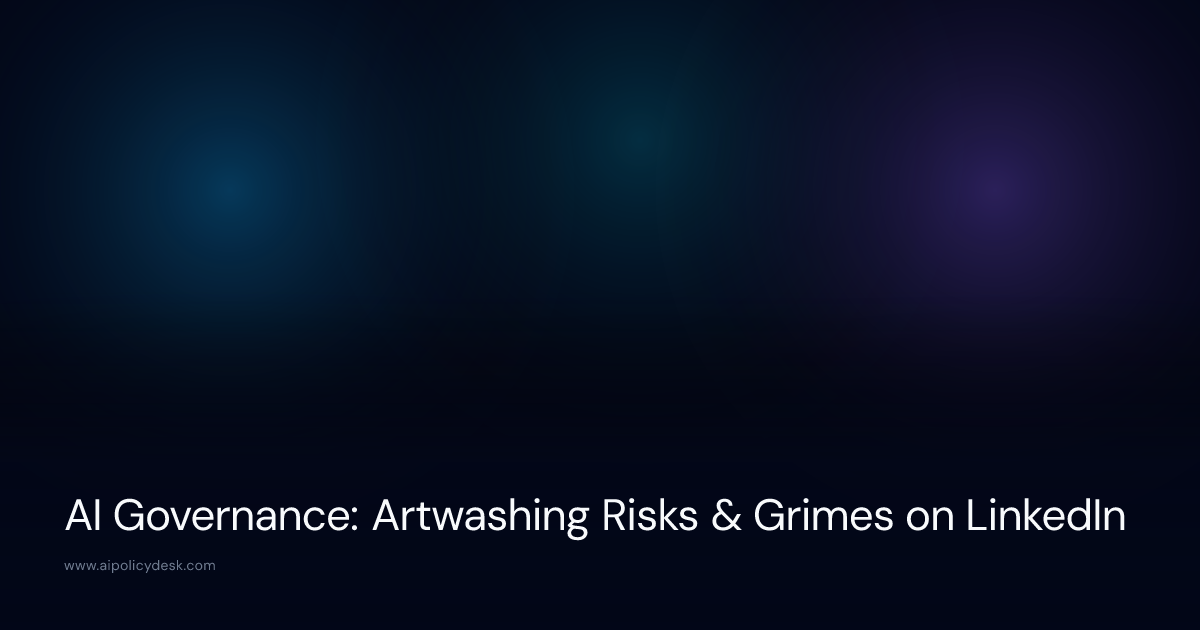 AI Governance: Artwashing Risks & Grimes on LinkedIn