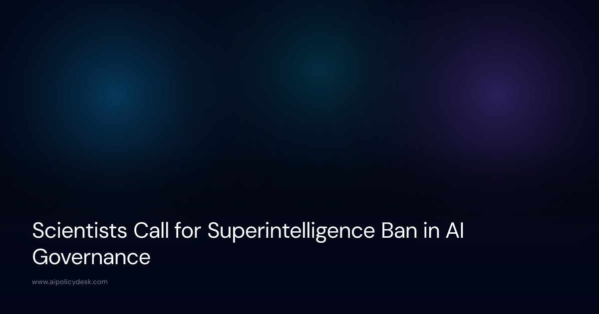 Scientists Call for Superintelligence Ban in AI Governance